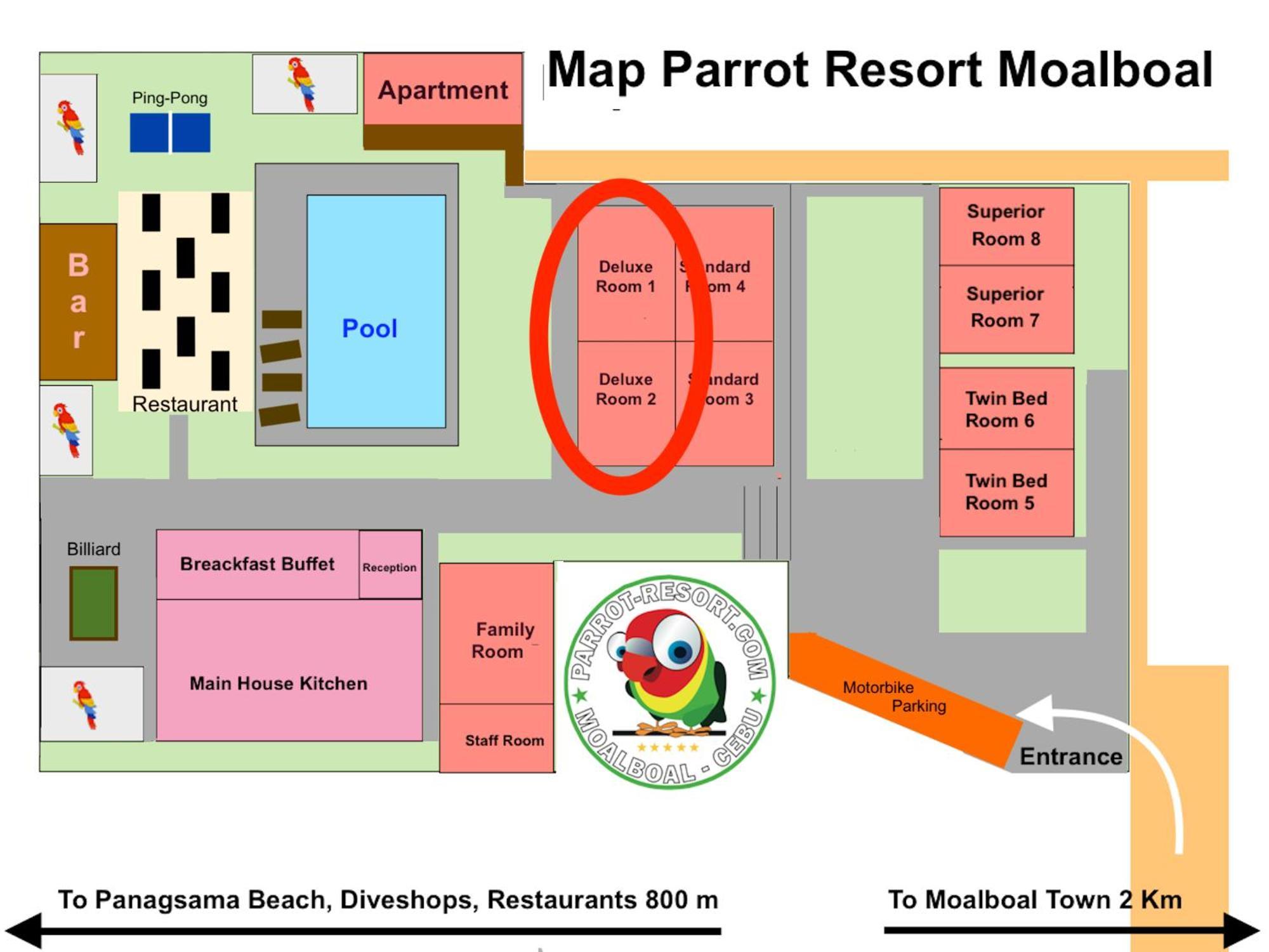 Parrot Resort Moalboal Ruang foto