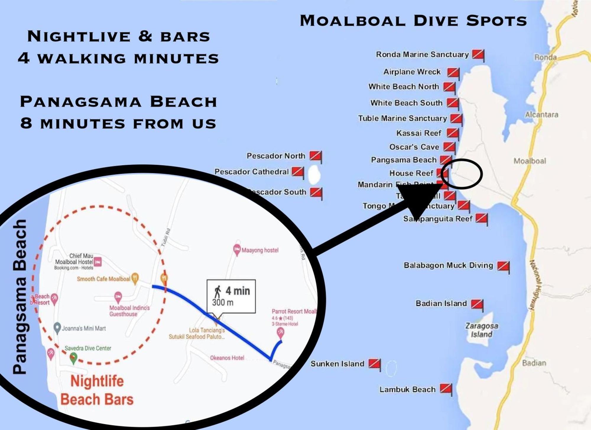 Parrot Resort Moalboal Bagian luar foto